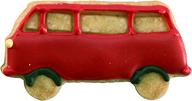 Hippie - Bus Präge-Ausstecher 8 cm