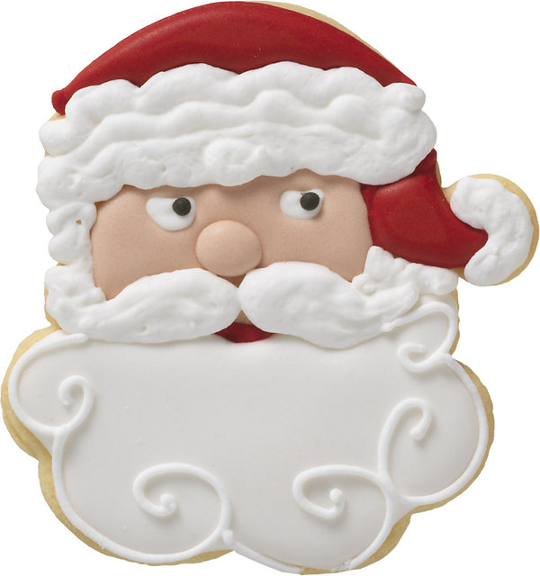 Weihnachtsmann Gesicht Präge-Ausstecher 10,5 cm