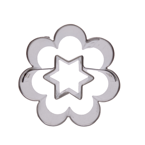 Blume Ausstecher mit Stern 3,8 cm
