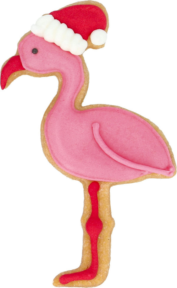 Weihnachts - Flamingo Präge-Ausstecher